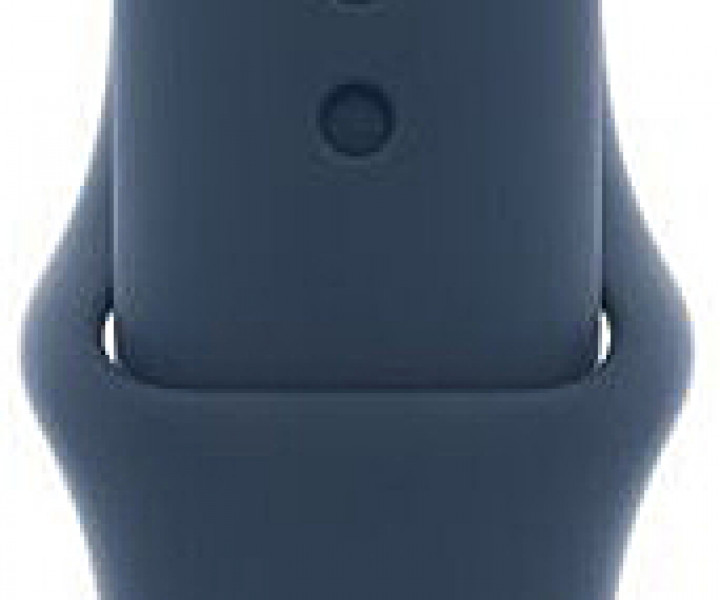 Apple Watch SE GPS 40mm Silver Aluminium Case with Abyss Blue Sport Band (MKNY3) 